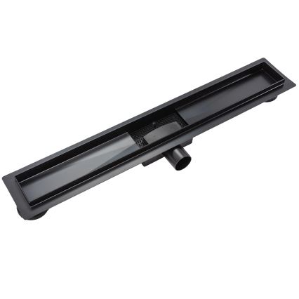 REA-G6602 - Dušas noteka PURE NEOX 70 cm matēta melna