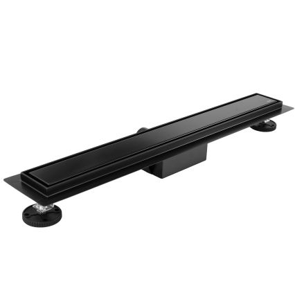 REA-G6602 - Dušas noteka PURE NEOX 70 cm matēta melna