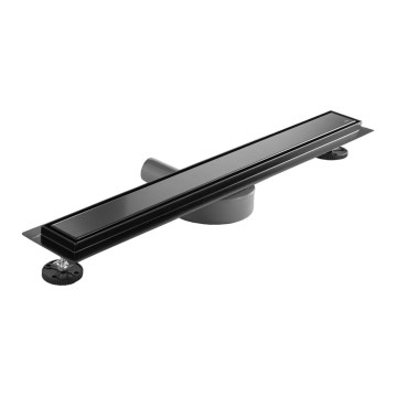 REA-G7803 - Notekas kanāls NEOX PRO 80 cm nerūsējošais tērauds/melns