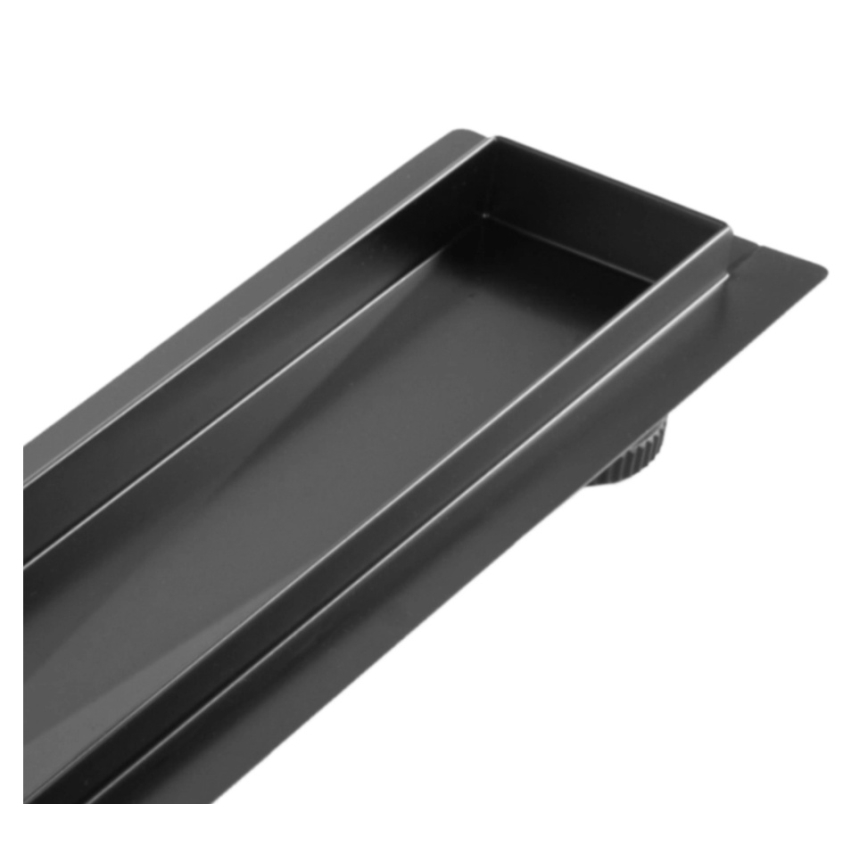 REA-G7803 - Notekas kanāls NEOX PRO 80 cm nerūsējošais tērauds/melns