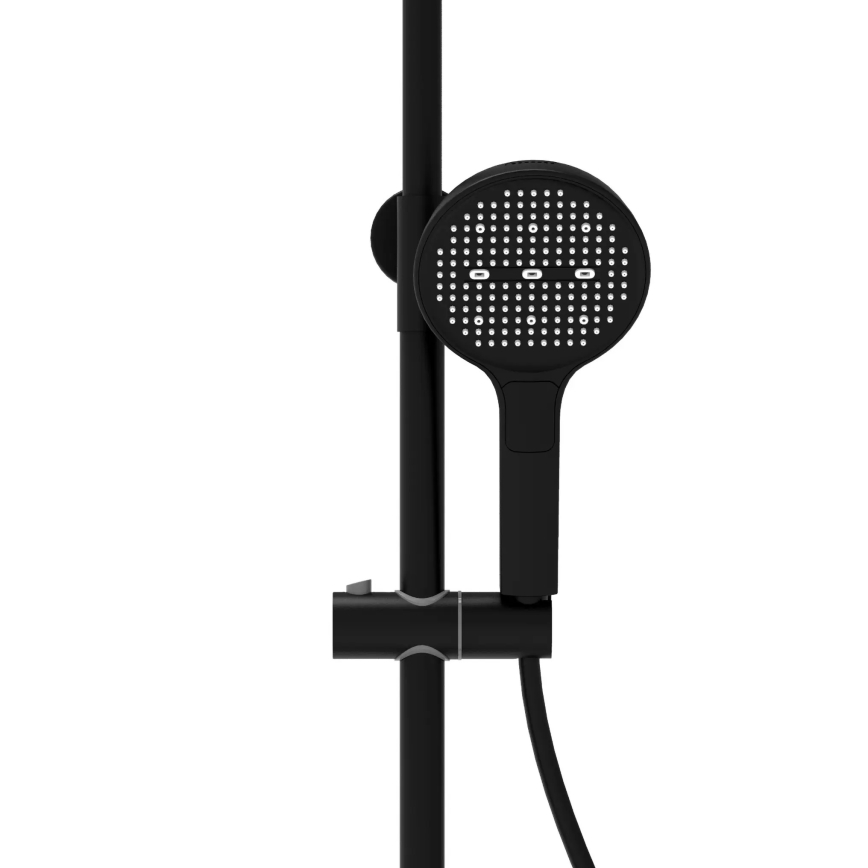 REA-P0360 - Dušas komplekts ar jaucējkrānu CREO matēts melns