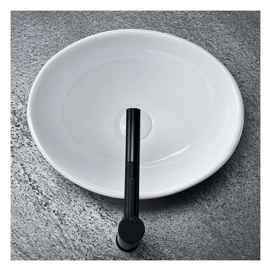 REA-U0133 - Uzliekamā izlietne SOFIA 34,5x41 cm keramika/glancēta balta