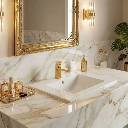 REA-U0190 - Iebūvējamā izlietne DAFNE 46,5x72 cm keramika/spīdīga balta