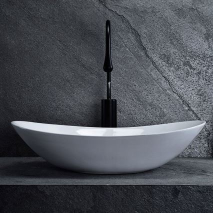 REA-U0441 - ROYAL uz virsmas uzstādāmā izlietne 35,5x61,5 cm keramika/spīdīgi balta