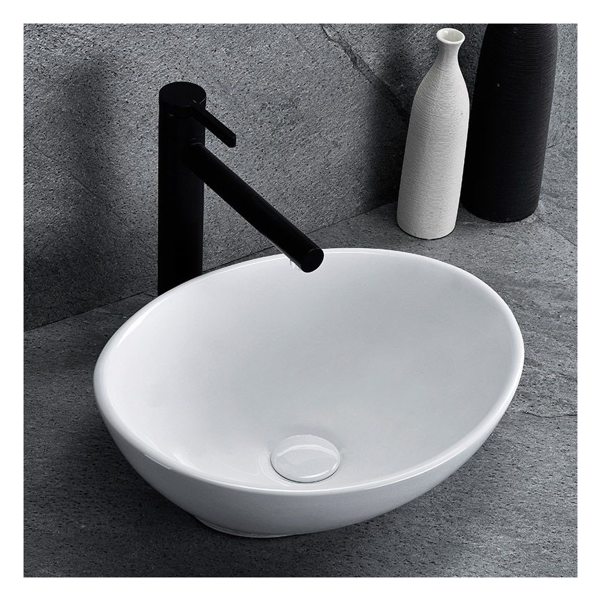 REA-U0623 - Uz virsmas uzstādāma izlietne SOFIA MINI 27x34 cm keramika / spīdīgi balta