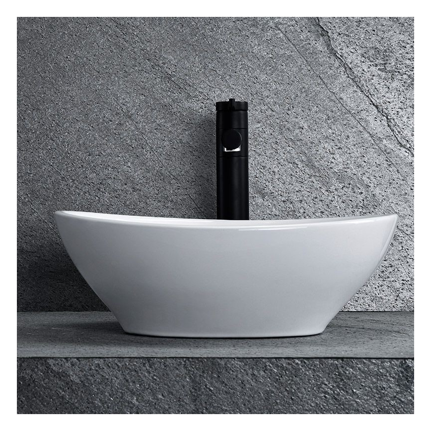 REA-U0623 - Uz virsmas uzstādāma izlietne SOFIA MINI 27x34 cm keramika / spīdīgi balta