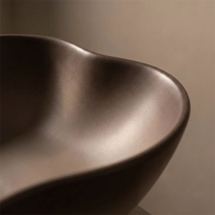 REA-U0629 - Virsmas izlietne PEARL 38x50,5 cm keramika/brūna