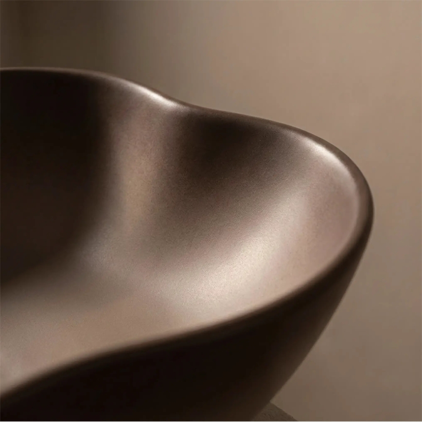 REA-U0629 - Virsmas izlietne PEARL 38x50,5 cm keramika/brūna