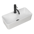 REA-U0699 - Virsmas uzliekama izlietne MERY 25 x 50,5 cm keramika/glancēta balta
