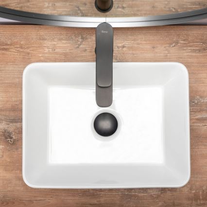 REA-U0952 - Virsmas izlietne ANITA MINI 31x41 cm keramika/glancēta balta