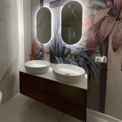 REA-U1223 - Virsmas uzstādāma izlietne QUEEN 41,5x55 cm keramika/spīdīgi balta