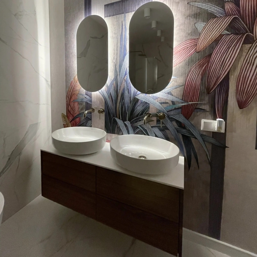 REA-U1223 - Virsmas uzstādāma izlietne QUEEN 41,5x55 cm keramika/spīdīgi balta