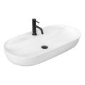 REA-U2541 - uz virsmas uzstādāma izlietne AURA 41x81 cm keramika/spīdīga balta