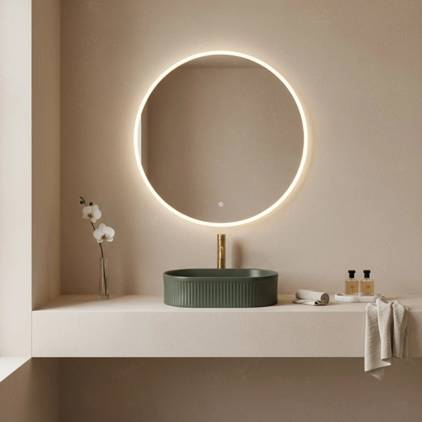 REA-U3611 - Uz virsmas uzstādāma izlietne VANDA 31x49 cm keramika/tumši zaļa