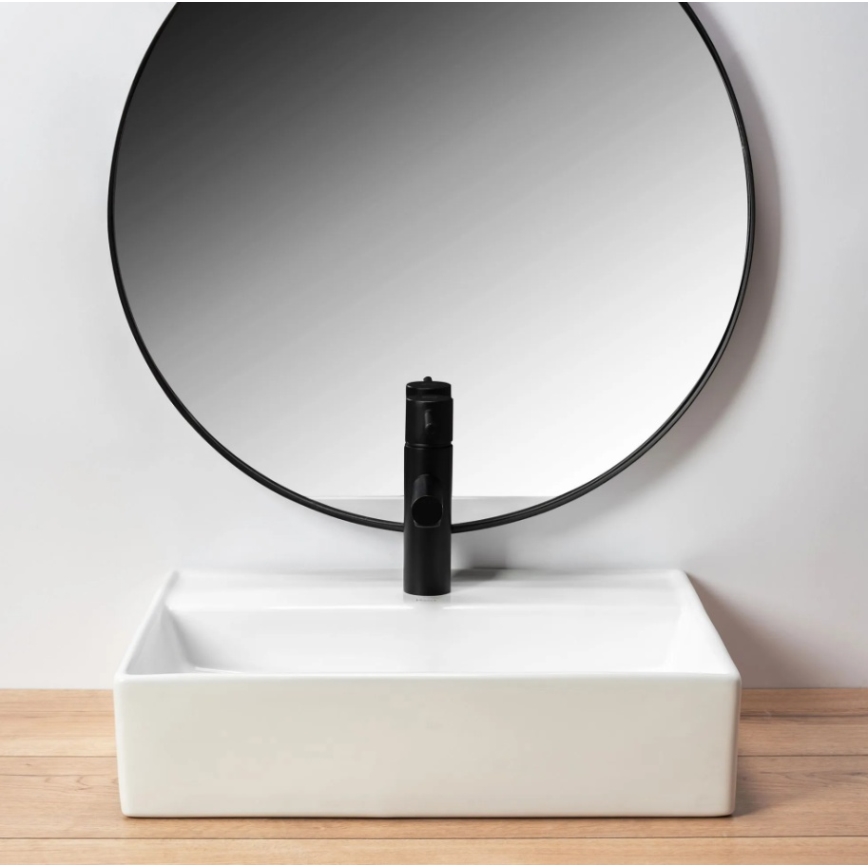 REA-U5000 - Virsmas izlietne VALERIA 35,5x50,5 cm keramika/spīdīgi balta