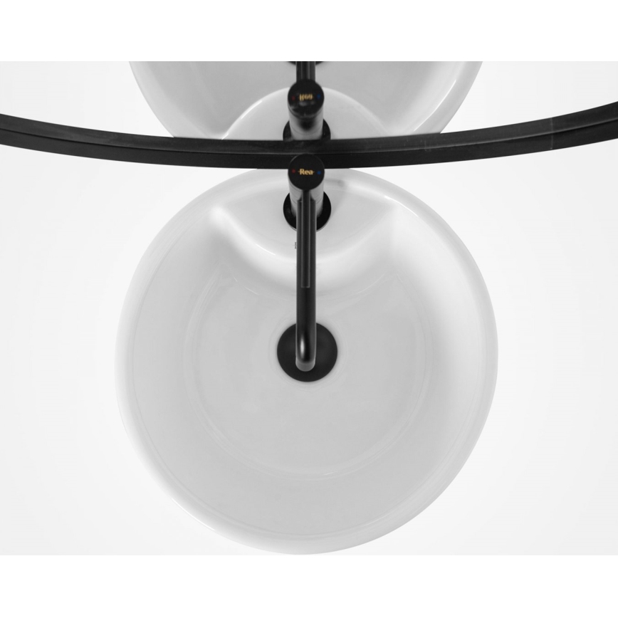 REA-U5635 - Brīvstāvoša izlietne BLANKA 85x40 cm keramika/spīdīgi balta