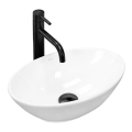 REA-U5804 - Virsmas izlietne PAMELA MINI 26,5x40 cm keramika / spīdīga balta