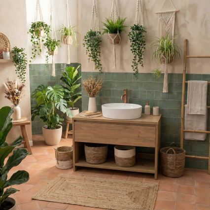 REA-U6370 - Virsmā uzstādāma izlietne JOANA 38,5x50,5 cm keramika/glancēta balta