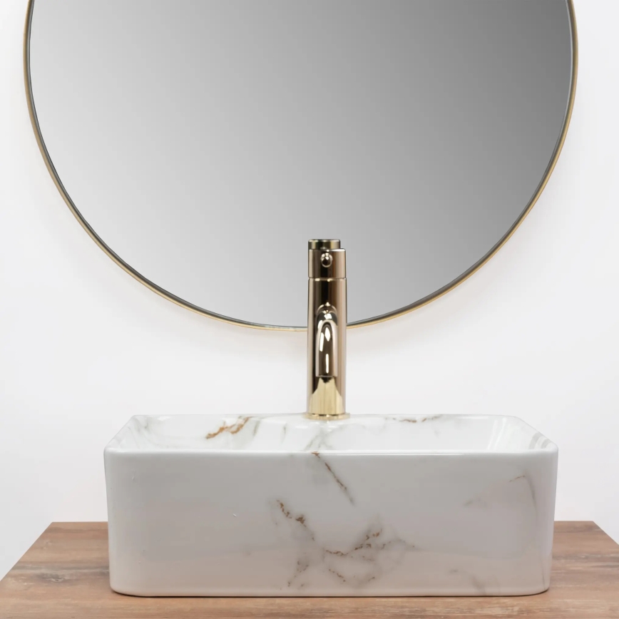 REA-U6504 - Virsmas uzstādāma izlietne KELLY MINI 31x41 cm keramika/akmens imitācija