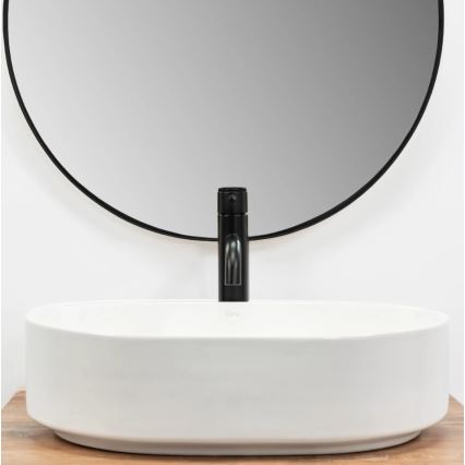 REA-U6563 - Uz virsmas uzstādāma izlietne NADIA 38x50 cm keramika/spīdīga balta