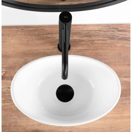 REA-U6803 - Virsmas izlietne KATE 24,5x36,5 cm keramika/spīdīgi balta