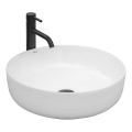 REA-U8493 - Uz virsmas uzstādāma izlietne ELMA Ø 45 cm, keramika/spīdīgi balta