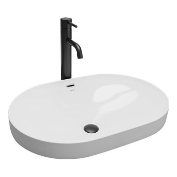 REA-U8700 - Uz virsmas montējama izlietne ARLETA 42x61,5 cm keramika/spīdīgi balta