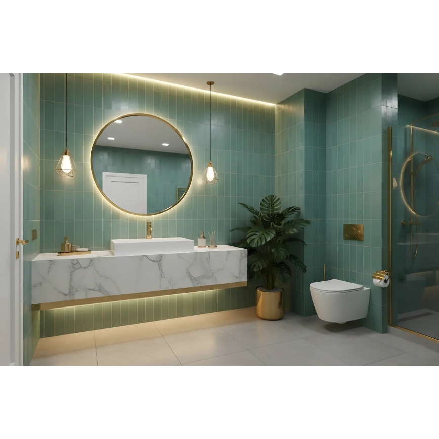 REA-U8900 - Virsmas uzstādāma izlietne GOYA 37x50 cm, konglomerāts, matēta balta