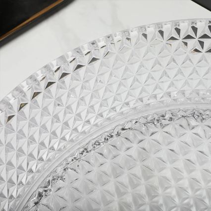 REA-U9670 - Uz virsmas uzliekamā izlietne CRISTAL Ø 35,5 cm stikls/caurspīdīgs
