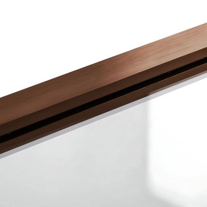 REA-W5696 - Salokāma vannas siena AGAT 140x80 cm birstēta vara/caurspīdīgs stikls