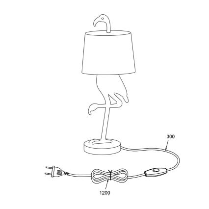 Reality - Galda lampa LOLA 1xE14/40W/230V