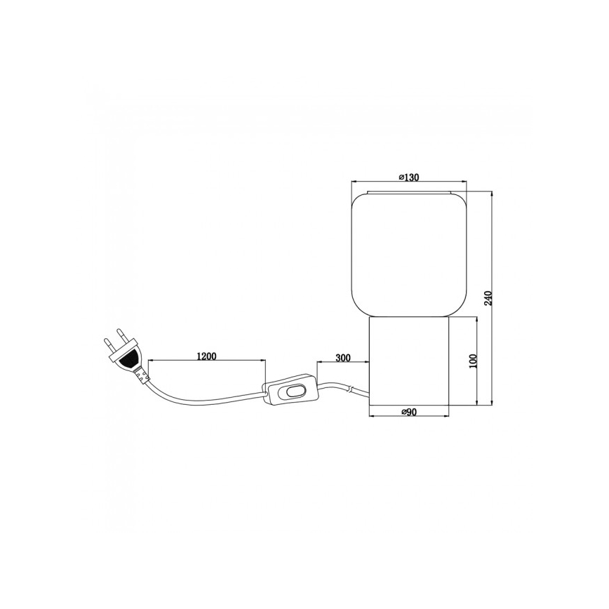 Reality - Galda lampa NICO 1xE27/40W/230V