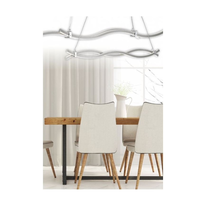 Reality - LED Lustra ar auklu WAVE LED/16W/230V + LED/9W