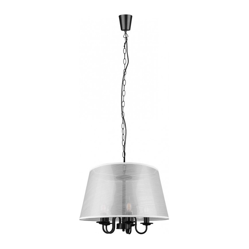 Reality - LED Lustra ar ķēdi CIMA 5xE14/40W/230V pelēka