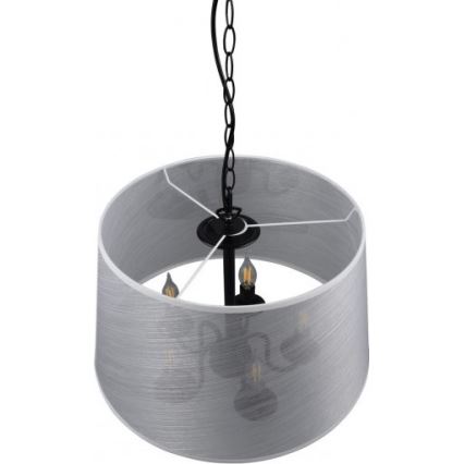 Reality - LED Lustra ar ķēdi CIMA 5xE14/40W/230V pelēka