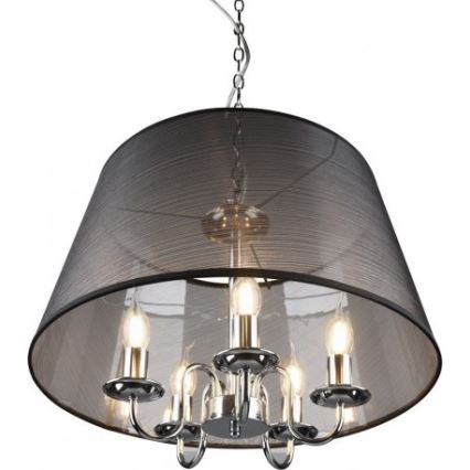 Reality - LED lustra uz ķēdes CIMA 5xE14/40W/230V melna