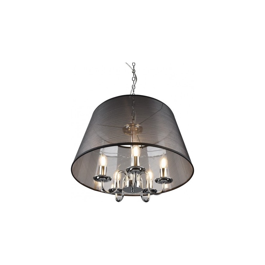 Reality - LED lustra uz ķēdes CIMA 5xE14/40W/230V melna