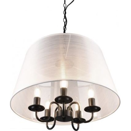 Reality - LED lustra uz ķēdes CIMA 5xE14/40W/230V pelēka