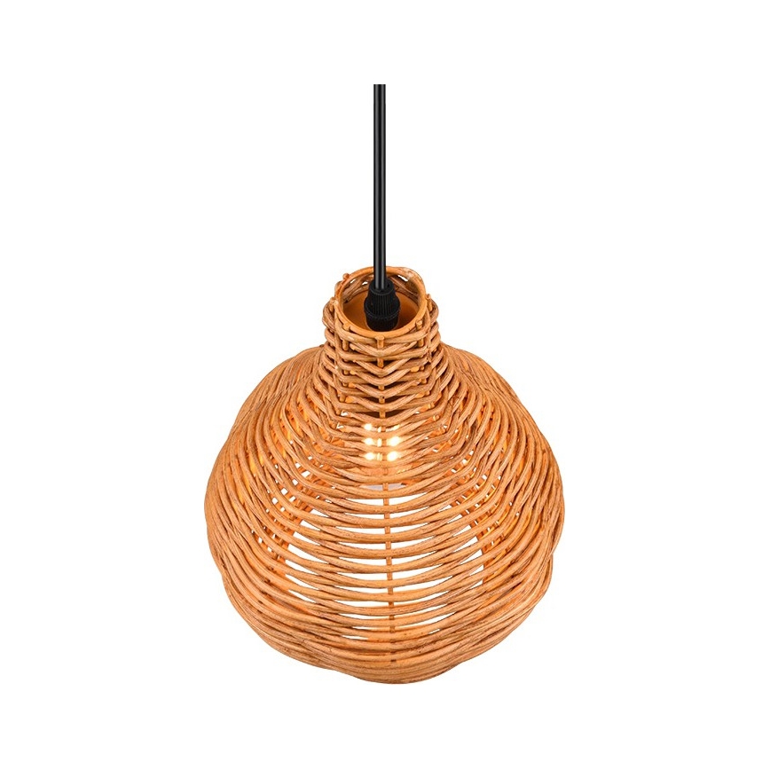 Reality - Piekaramā lampa uz vada SPROUT 1xE14/40W/230V brūna/ratans