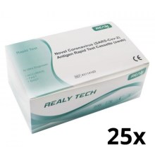 RealyTech - Antigēns COVID-19 Ātrais tests (uztriepe) - no deguna 25gab