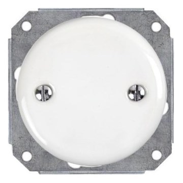 Reblig - Porcelāna retro elektroinstalācijas vāciņš, balts
