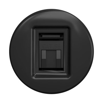Reblig - Retro datu rozete bez rāmja melna