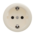 Reblig - Retro kontaktligzda mājām bez rāmja SCHUKO 230V/16A bēša