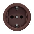 Reblig - Retro mājas kontaktligzda bez rāmja SCHUKO 230V/16A brūna
