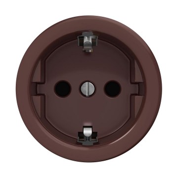 Reblig - Retro mājas kontaktligzda bez rāmja SCHUKO 230V/16A brūna