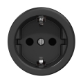 Reblig - Retro mājas kontaktligzda bez rāmja SCHUKO 230V/16A melna