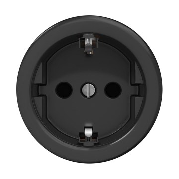 Reblig - Retro mājas kontaktligzda bez rāmja SCHUKO 230V/16A melna
