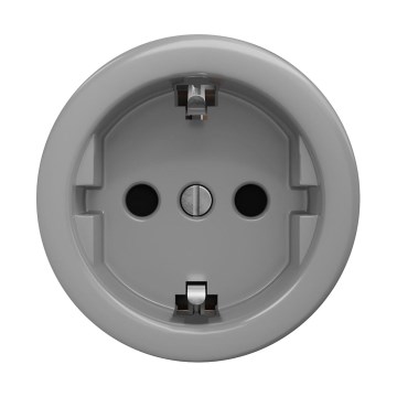 Reblig - Retro mājas kontaktligzda bez rāmja SCHUKO 230V/16A pelēka