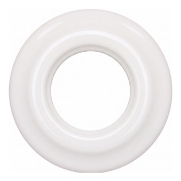 Reblig - Retro porcelāna rāmītis, vienkāršs, balts