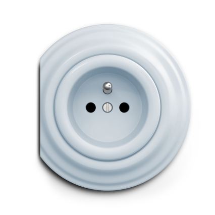 Reblig - Retro sienas kontaktligzda bez rāmja 230V zila